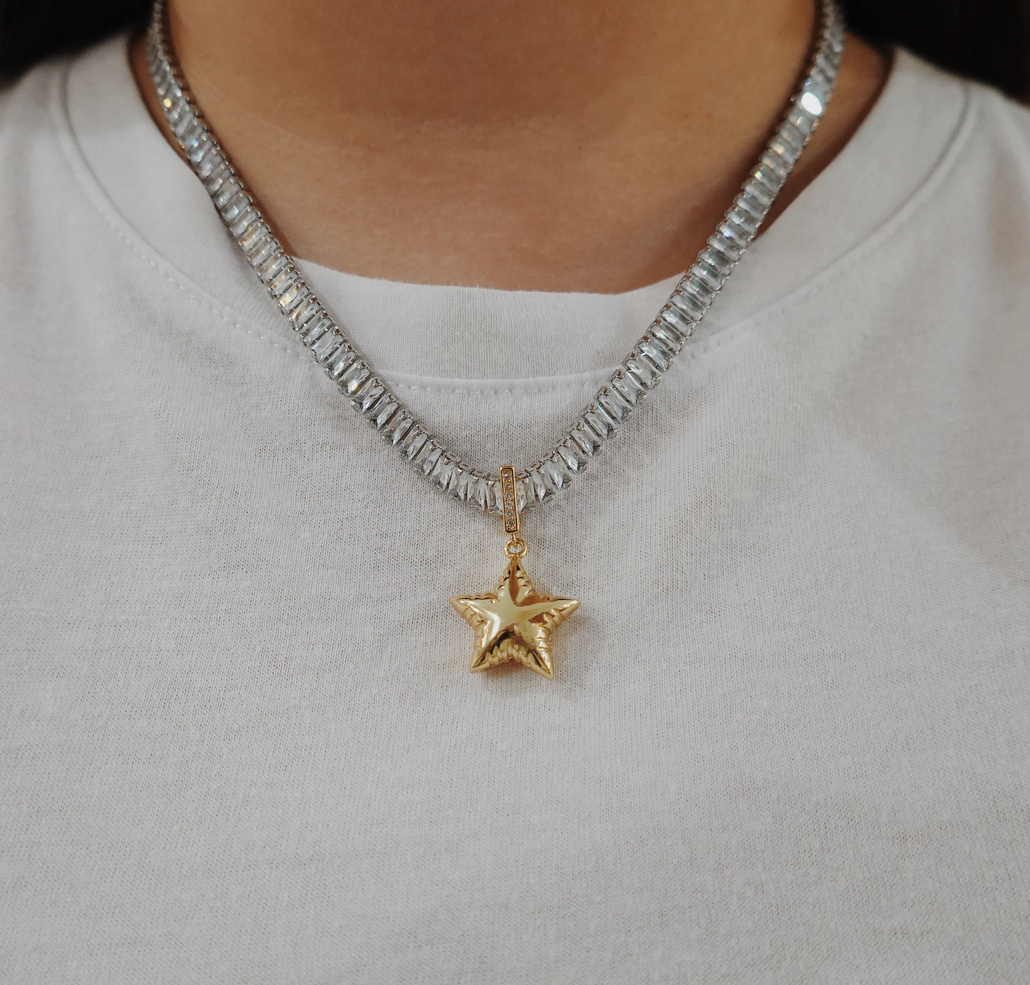 Star Bi-color necklace