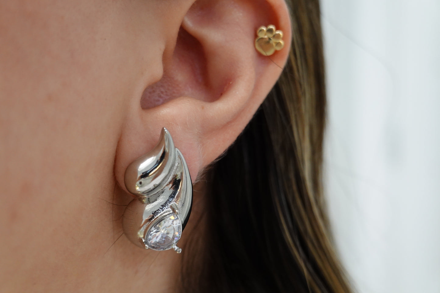 Tiana Earrings gold and silver