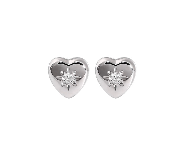 Heart in-starlight studs
