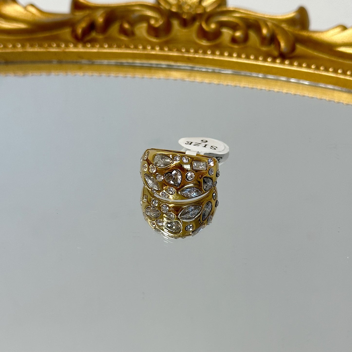Marigold zirconia ring