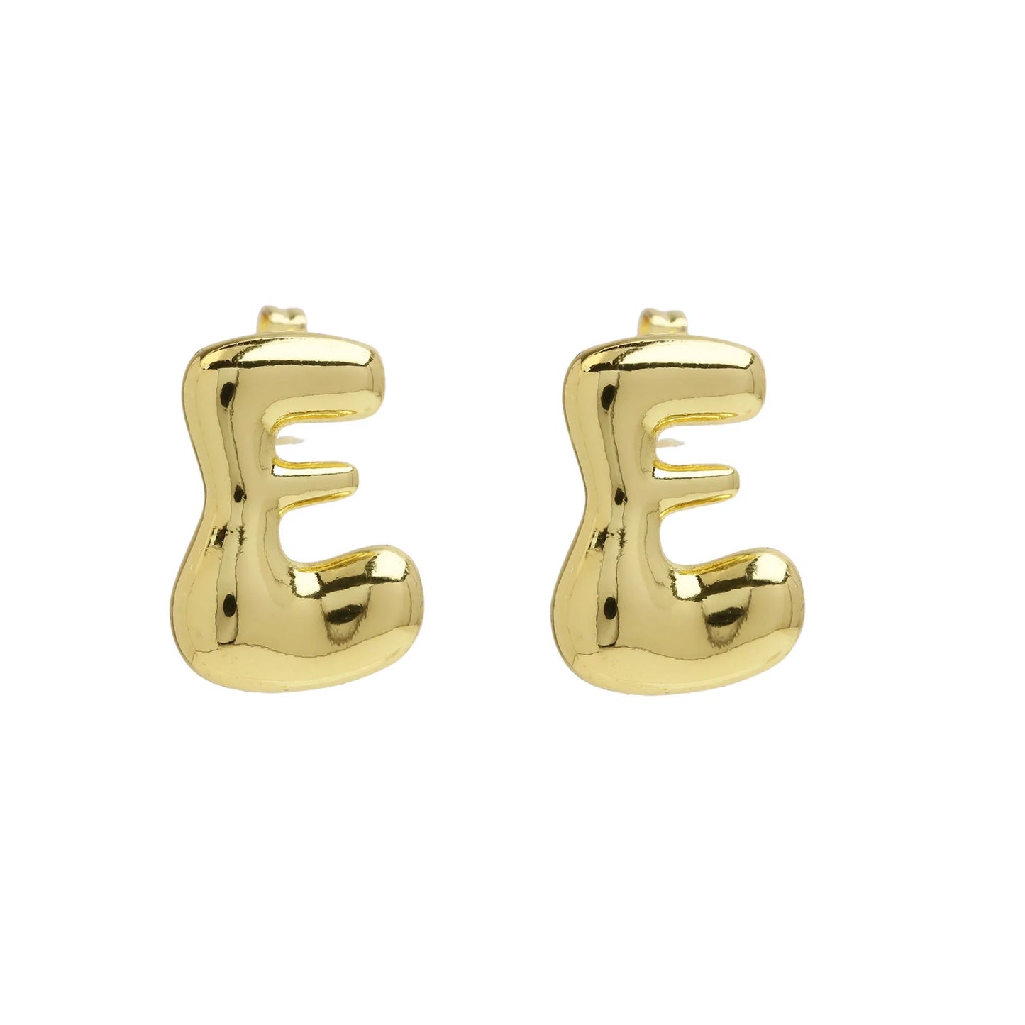 Groovy initial gold Earrings