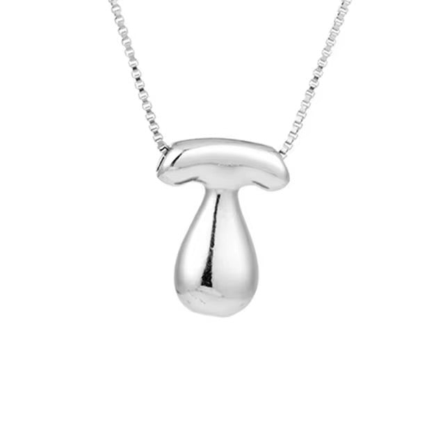 Groovy initial letter necklace SILVER