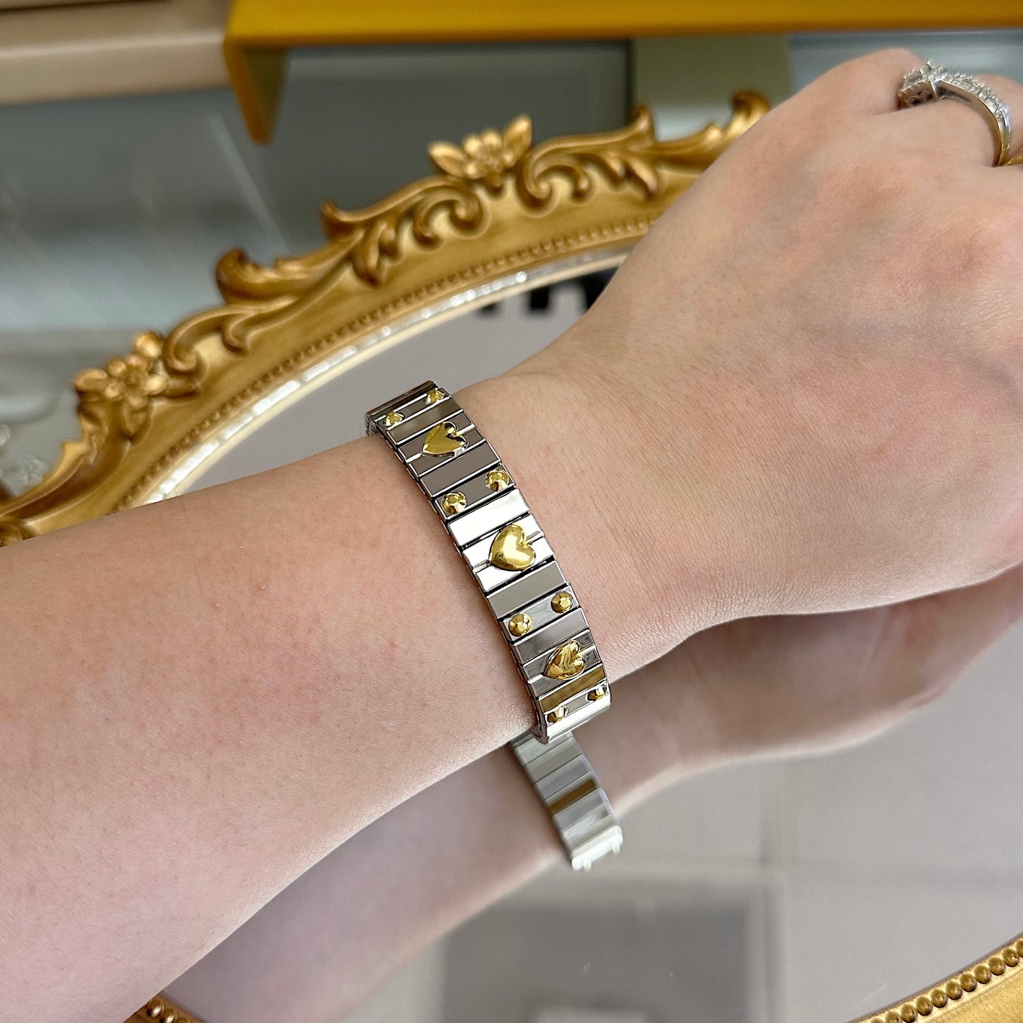 Heart Paris two tone Bracelet