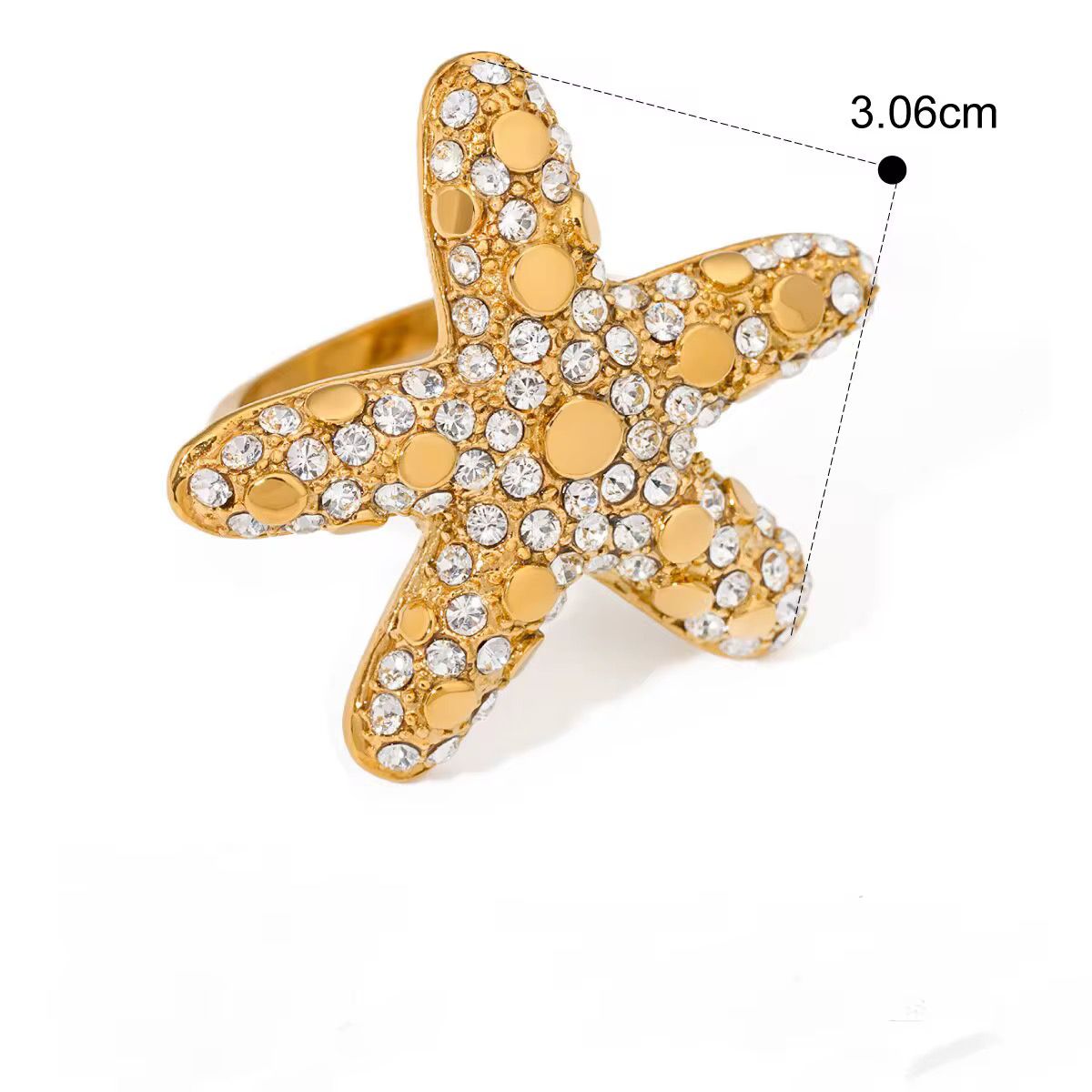 Litzy star zirconia ring
