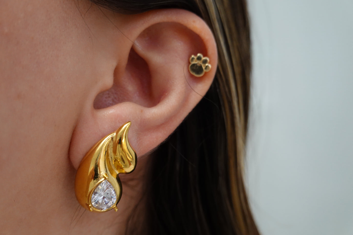 Tiana Earrings gold and silver