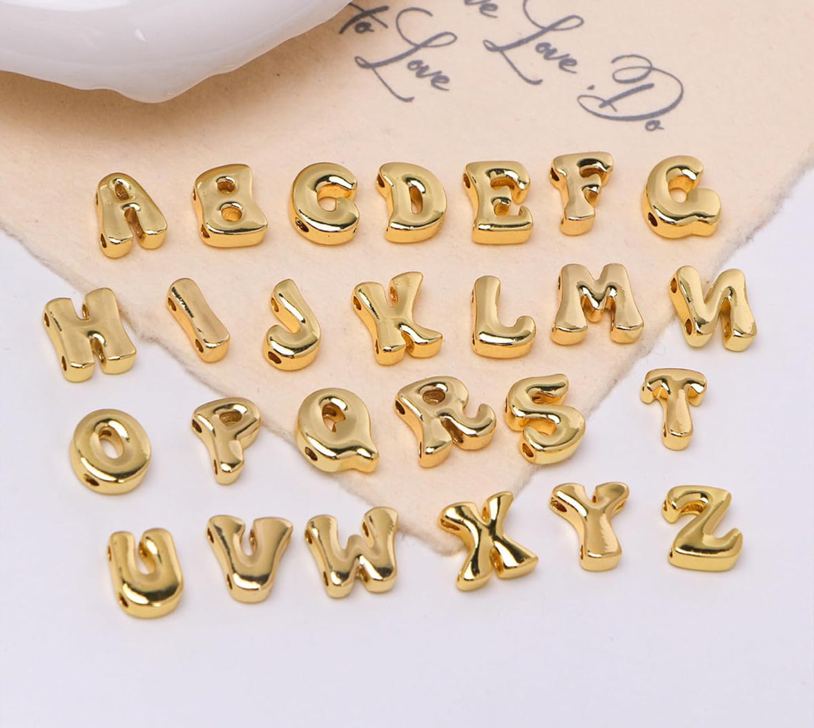 Personalized bubble name bracelet