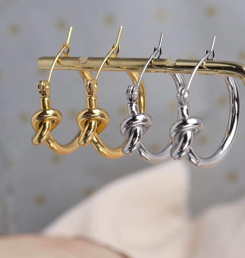 Love Knot Hoops