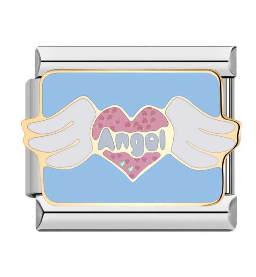 Angel heart Italian Charm