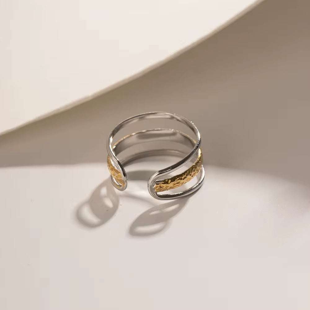 Florence two tone adjustable ring