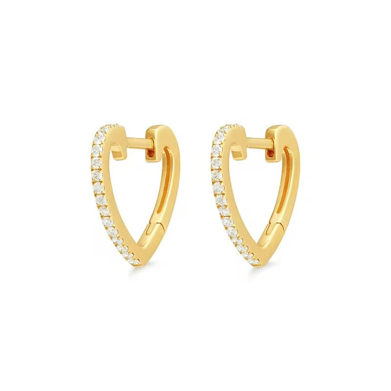 Heart Elodie hoops
