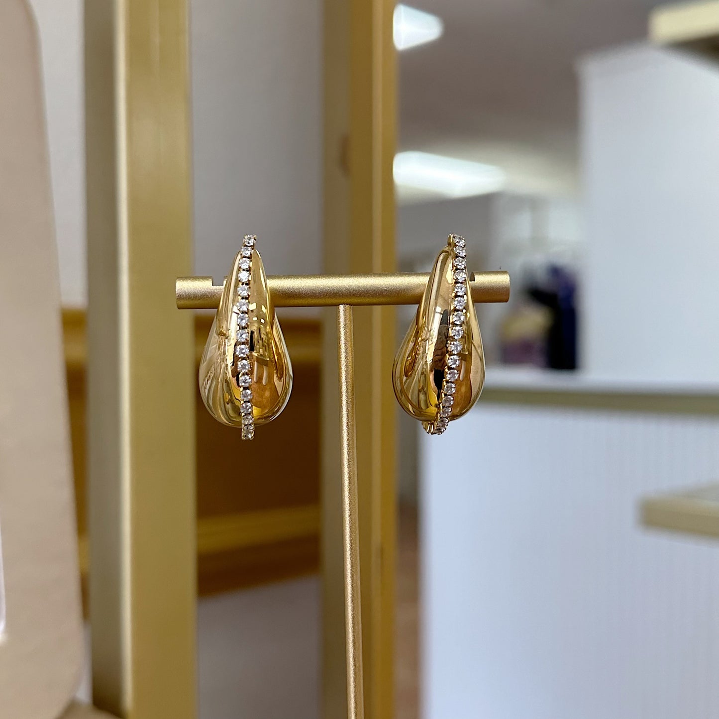 Drop with zirconia Earrings