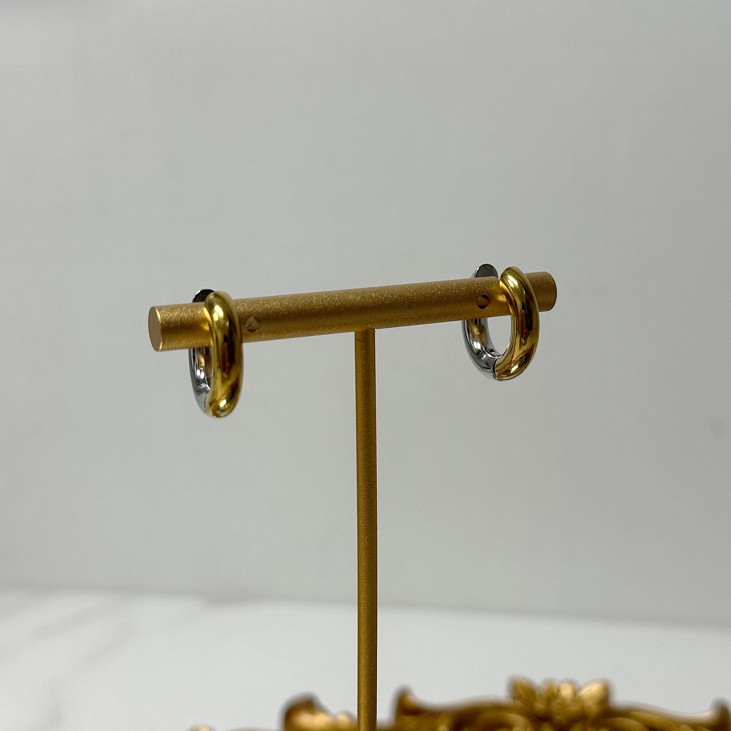 Vienna two tone earrings