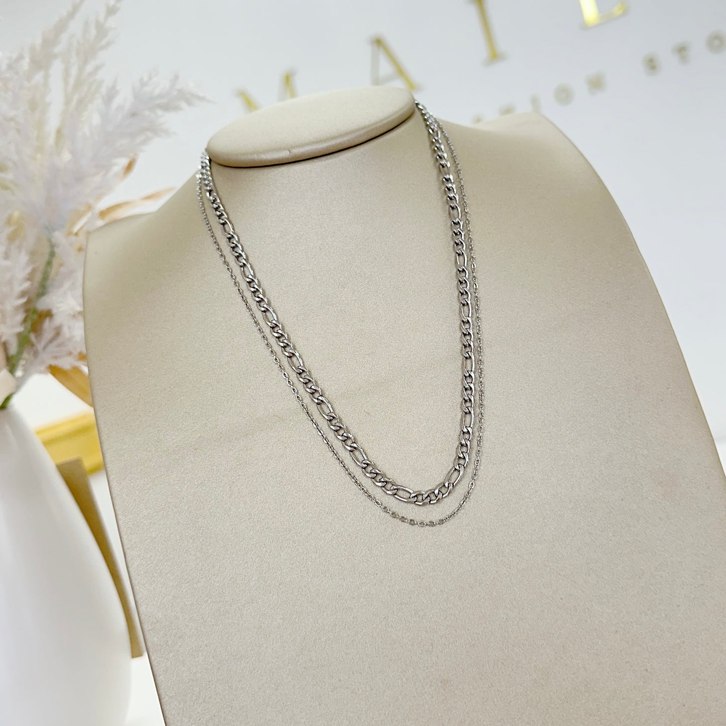 Double Cuban chain/necklace