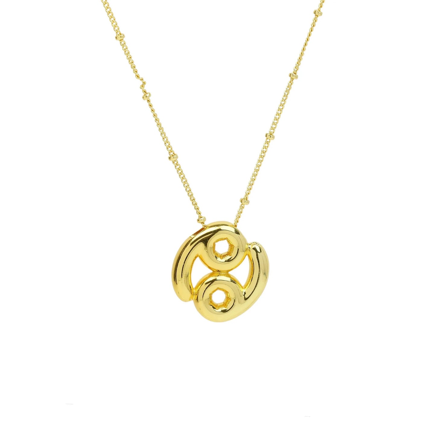 Zodiac signs bubble necklace GOLD