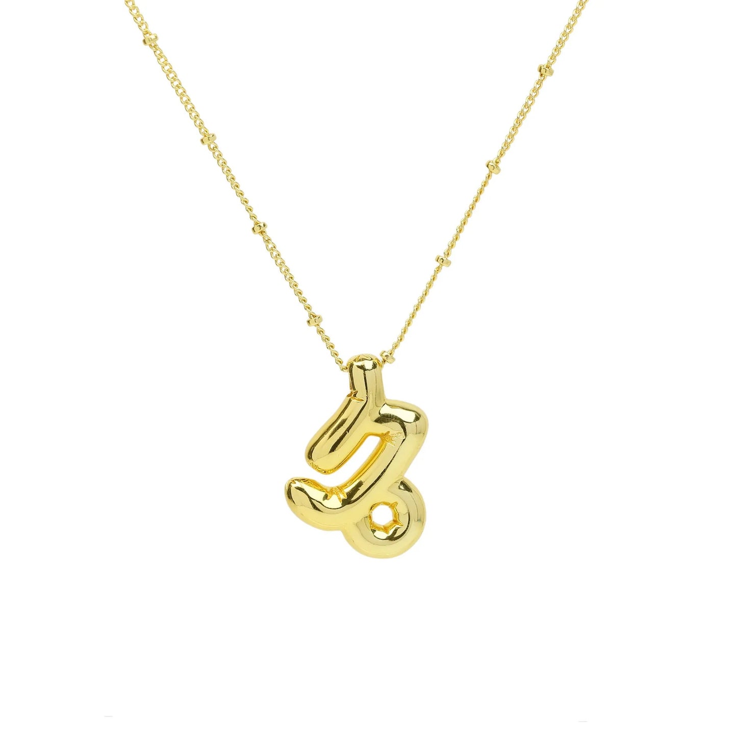 Zodiac signs bubble necklace GOLD