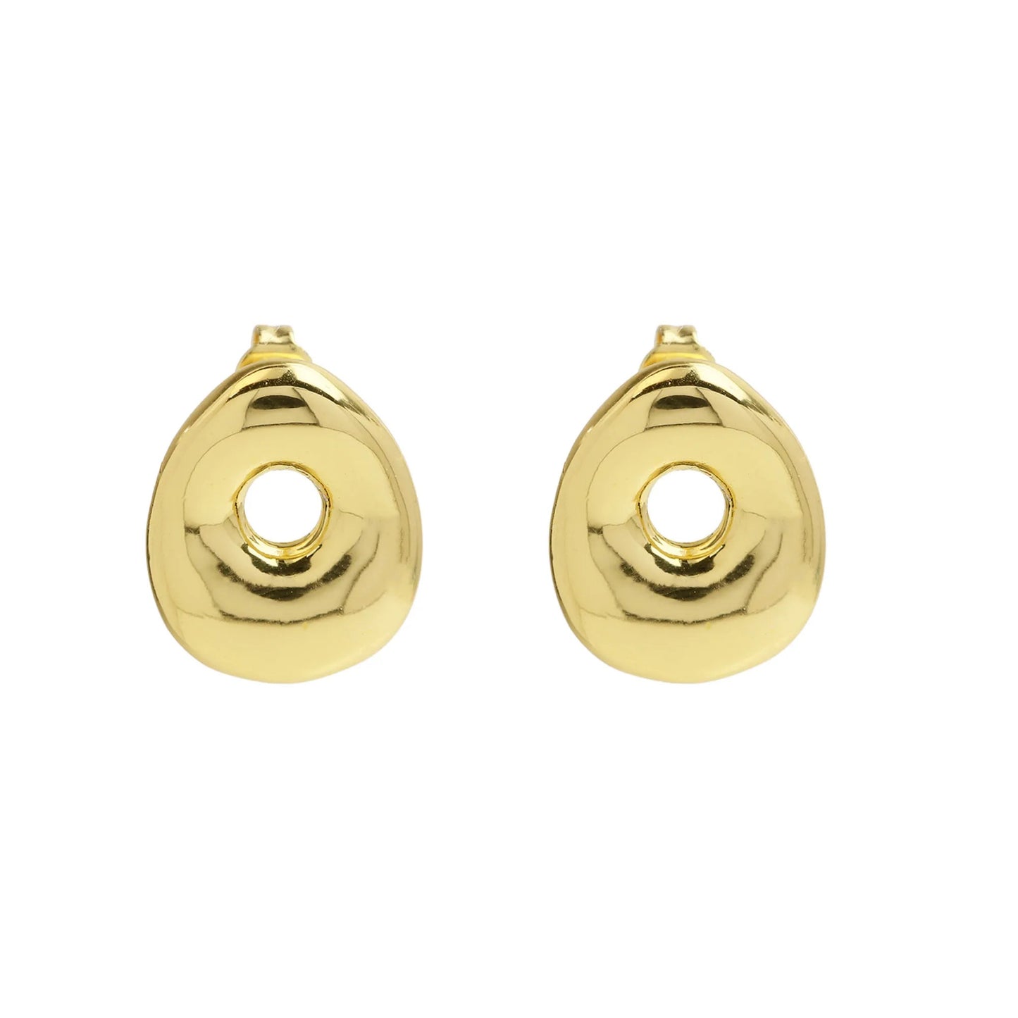 Groovy initial gold Earrings