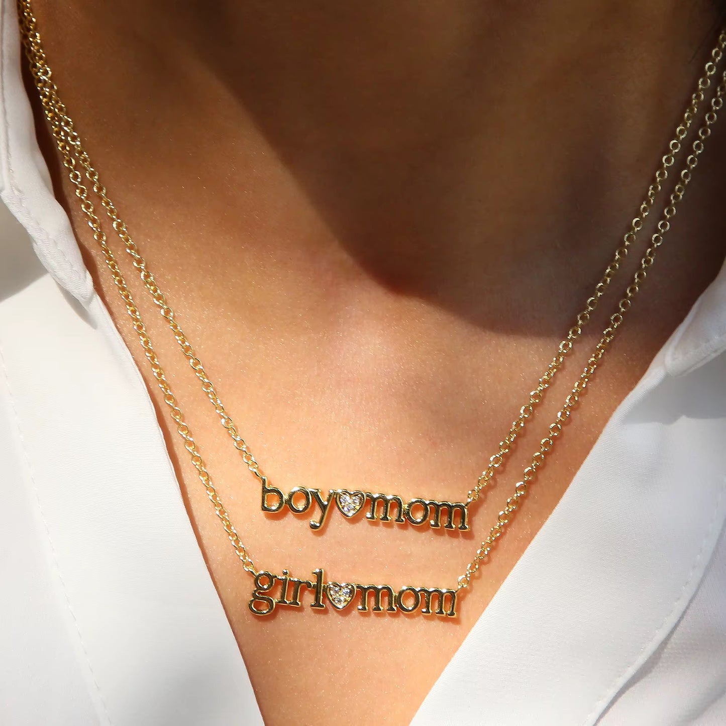Girl mom necklace