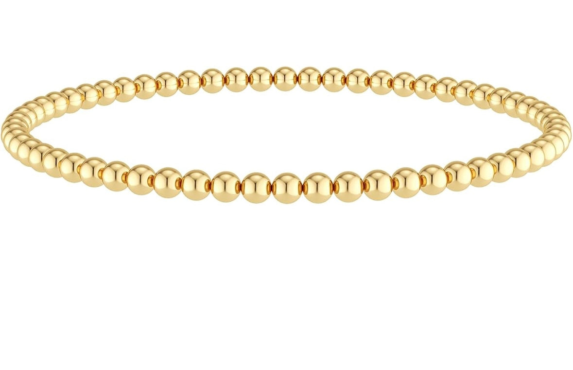 gold bead bracelet