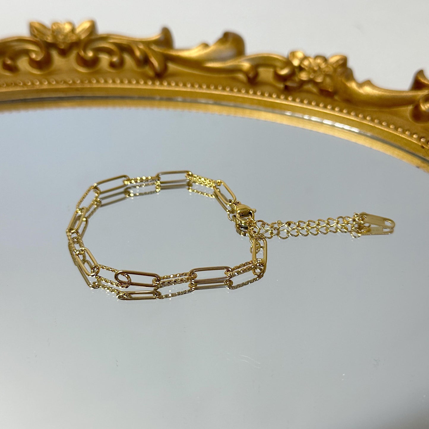 Paper clip bracelet