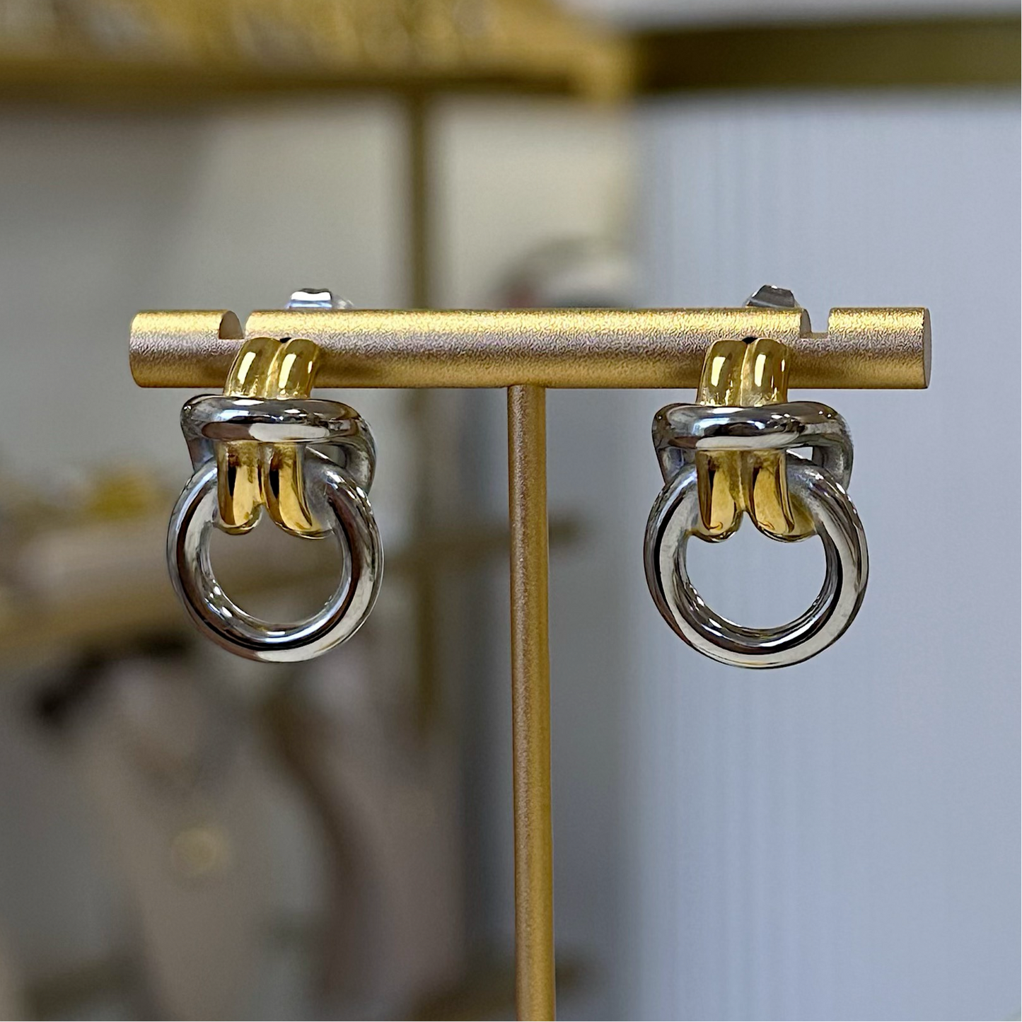 Sedona two tone earrings