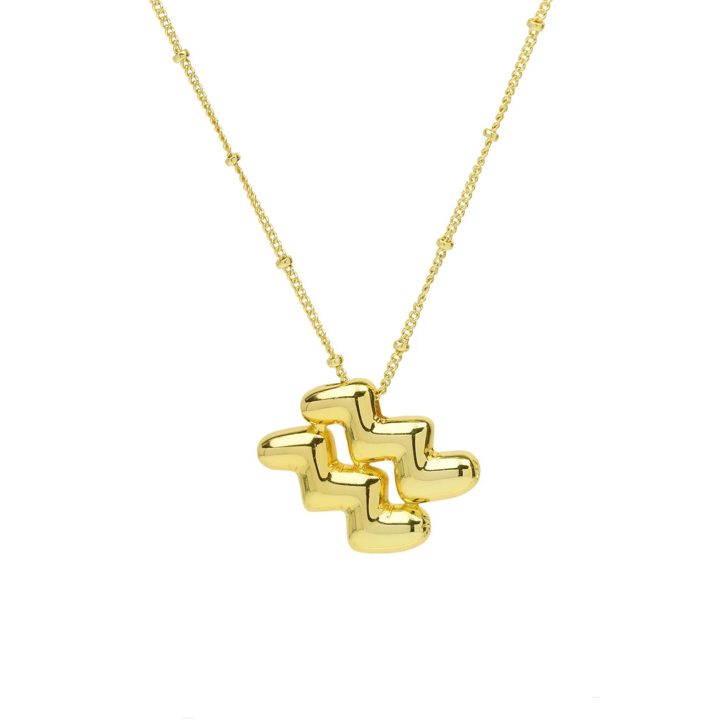 Zodiac signs bubble necklace GOLD