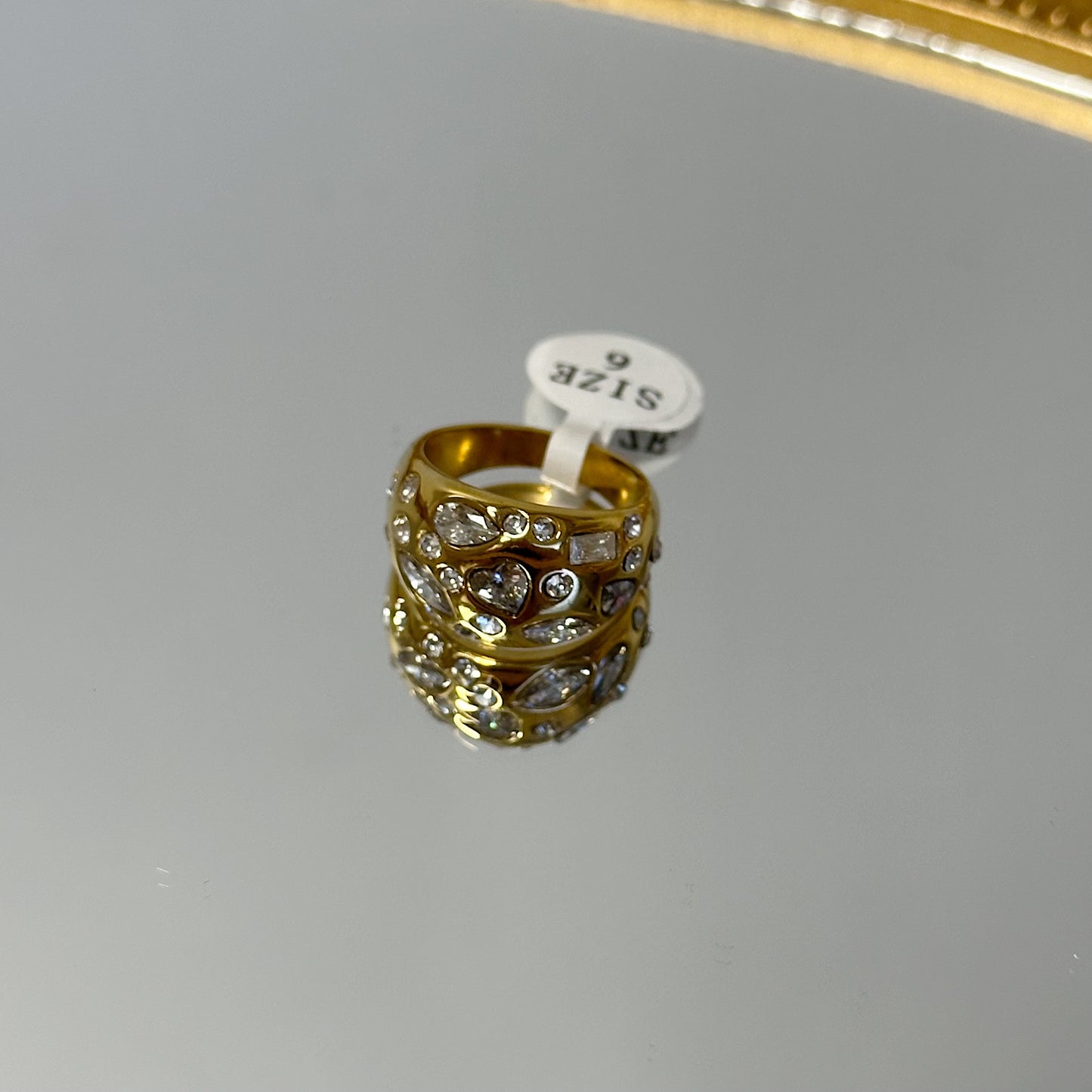 Marigold zirconia ring