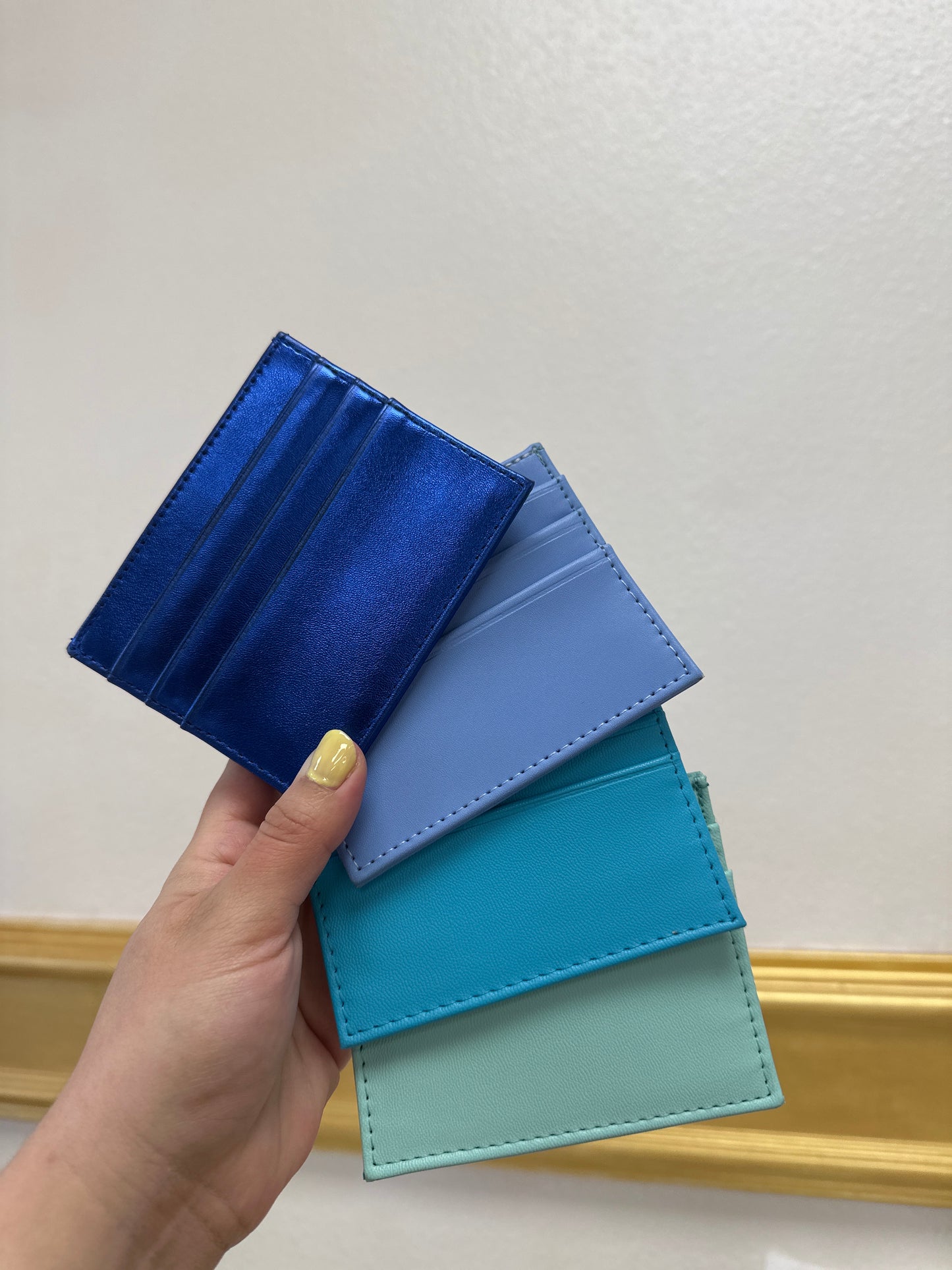 Blue cardholders