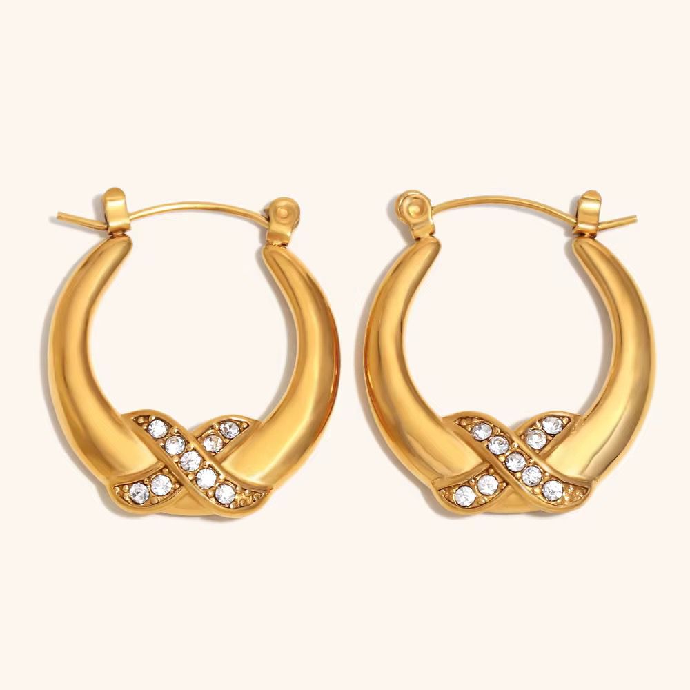 Infinity Sparkle Hoops