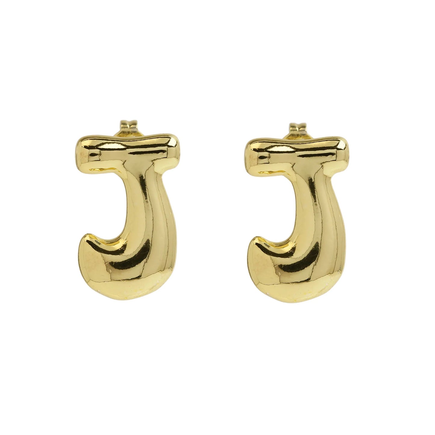 Groovy initial gold Earrings