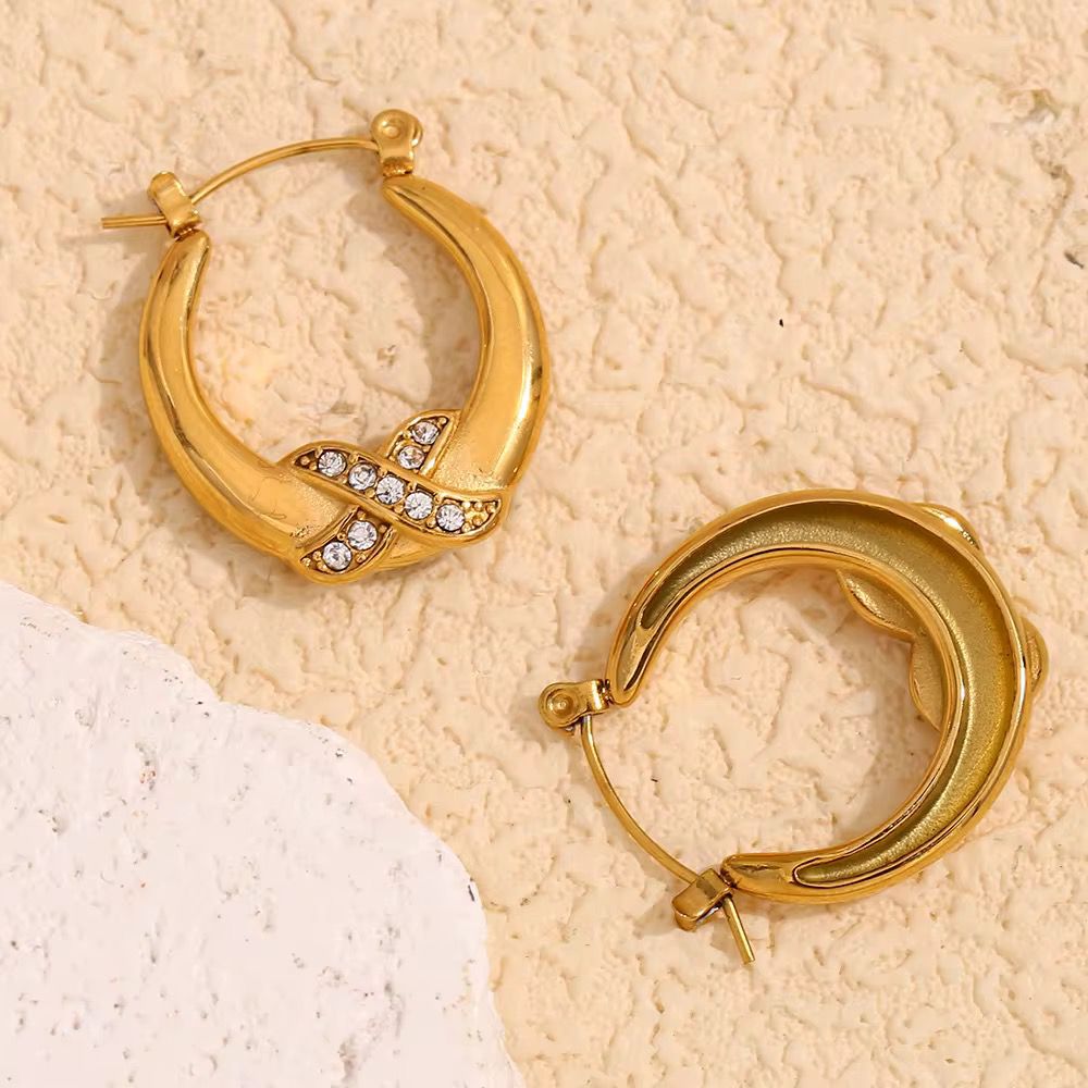 Infinity Sparkle Hoops