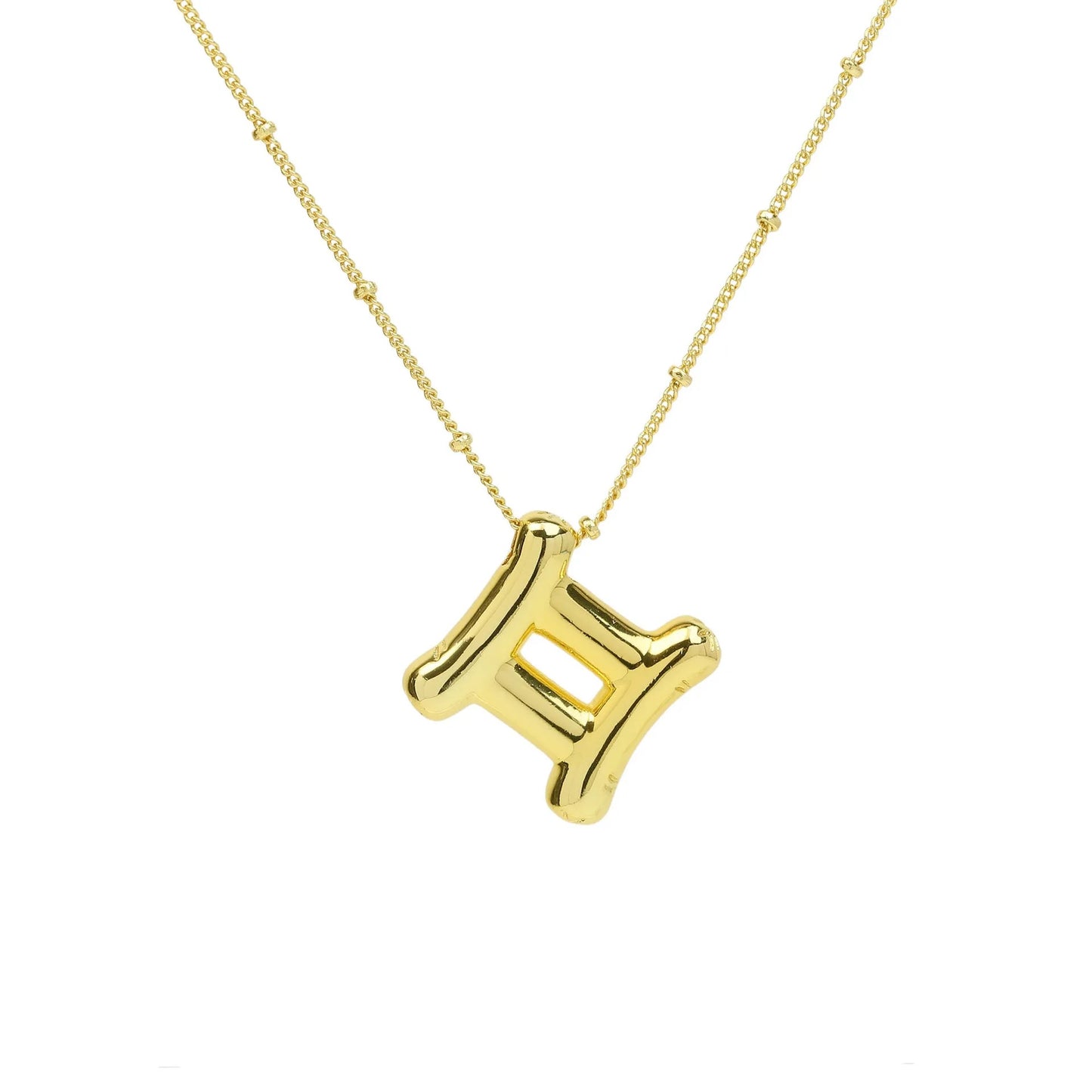 Zodiac signs bubble necklace GOLD