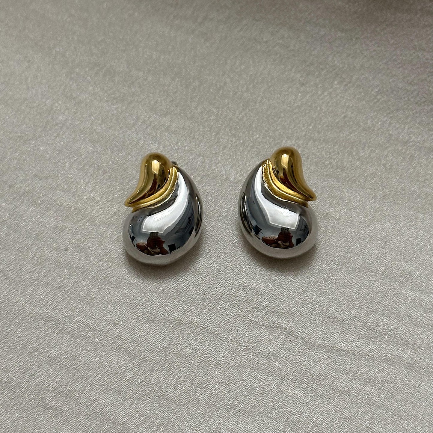 Drop Silver with gold