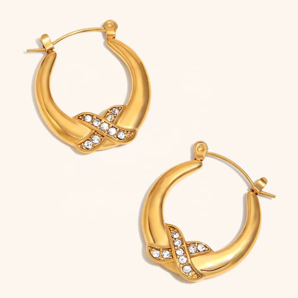 Infinity Sparkle Hoops