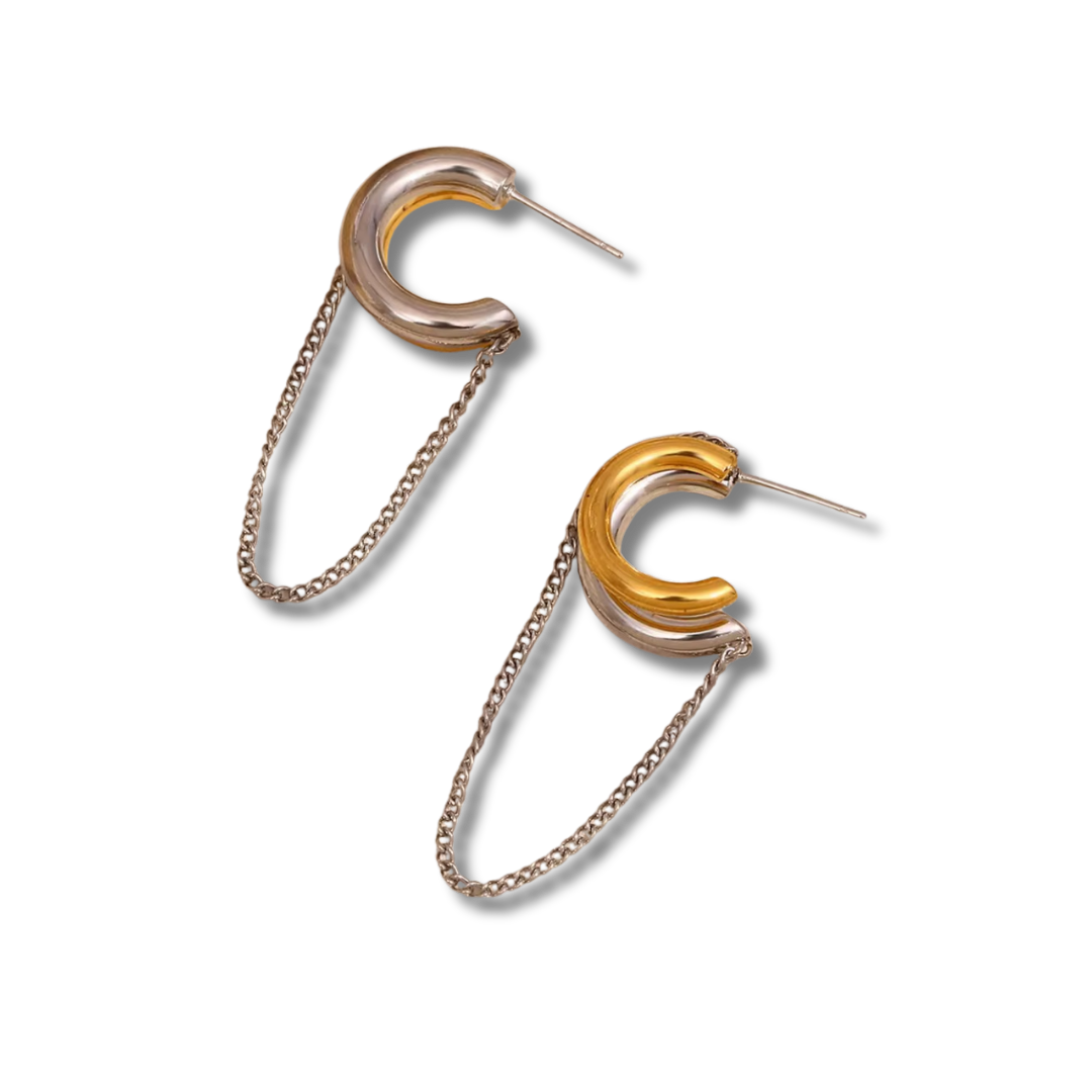 Serena Bi-color earrings