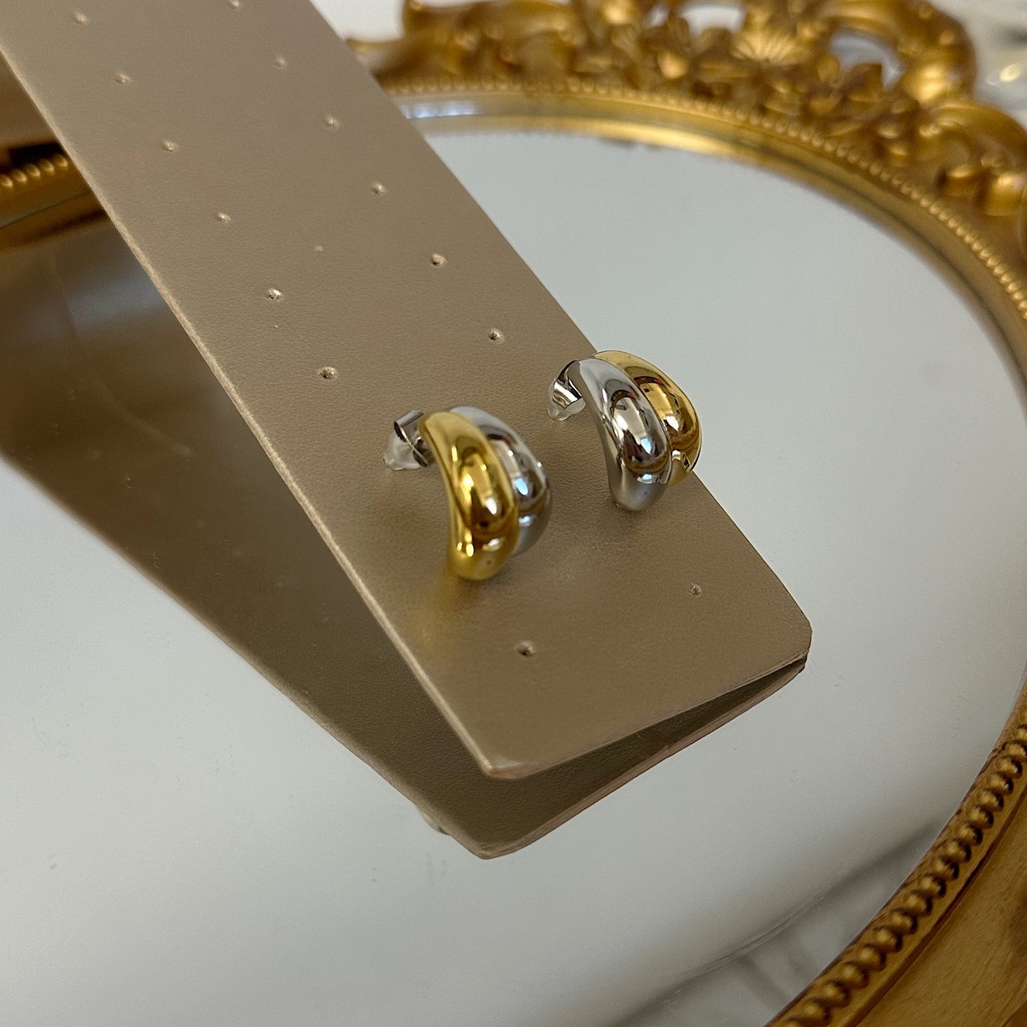 Milany two tone earrings