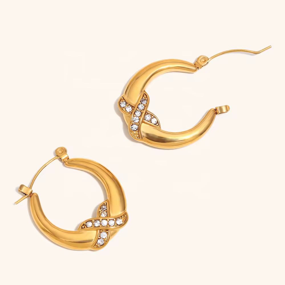 Infinity Sparkle Hoops