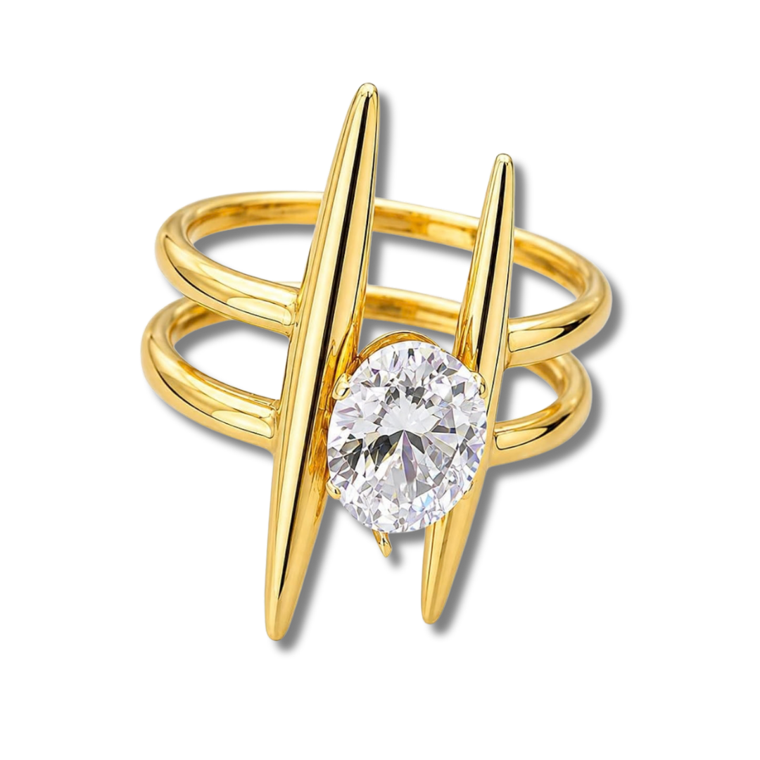 Double lines ring (adjustable)