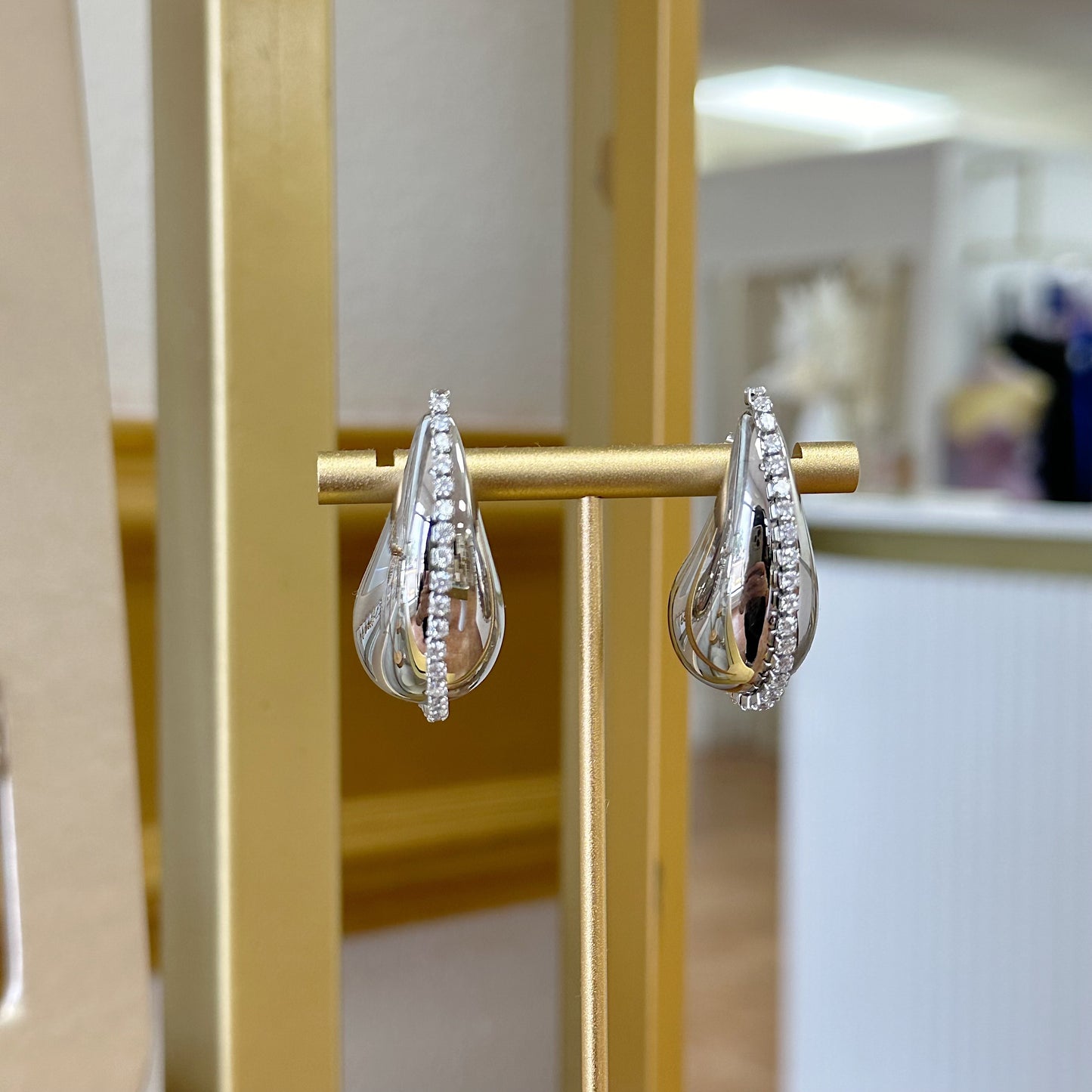 Drop with zirconia Earrings