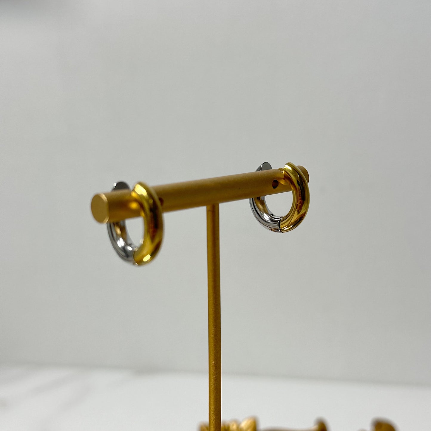 Vienna two tone earrings