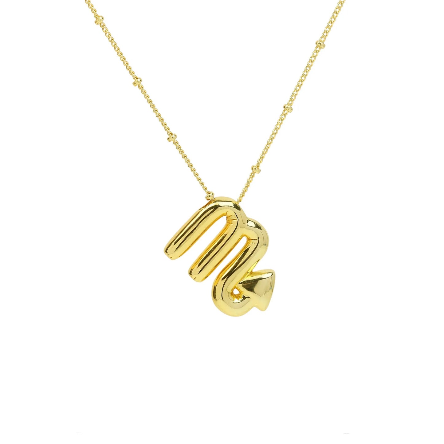Zodiac signs bubble necklace GOLD
