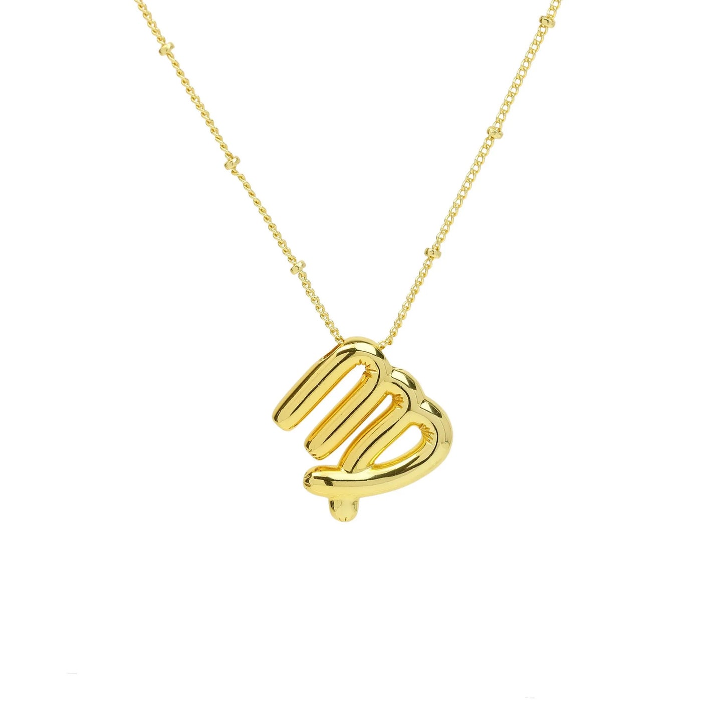 Zodiac signs bubble necklace GOLD