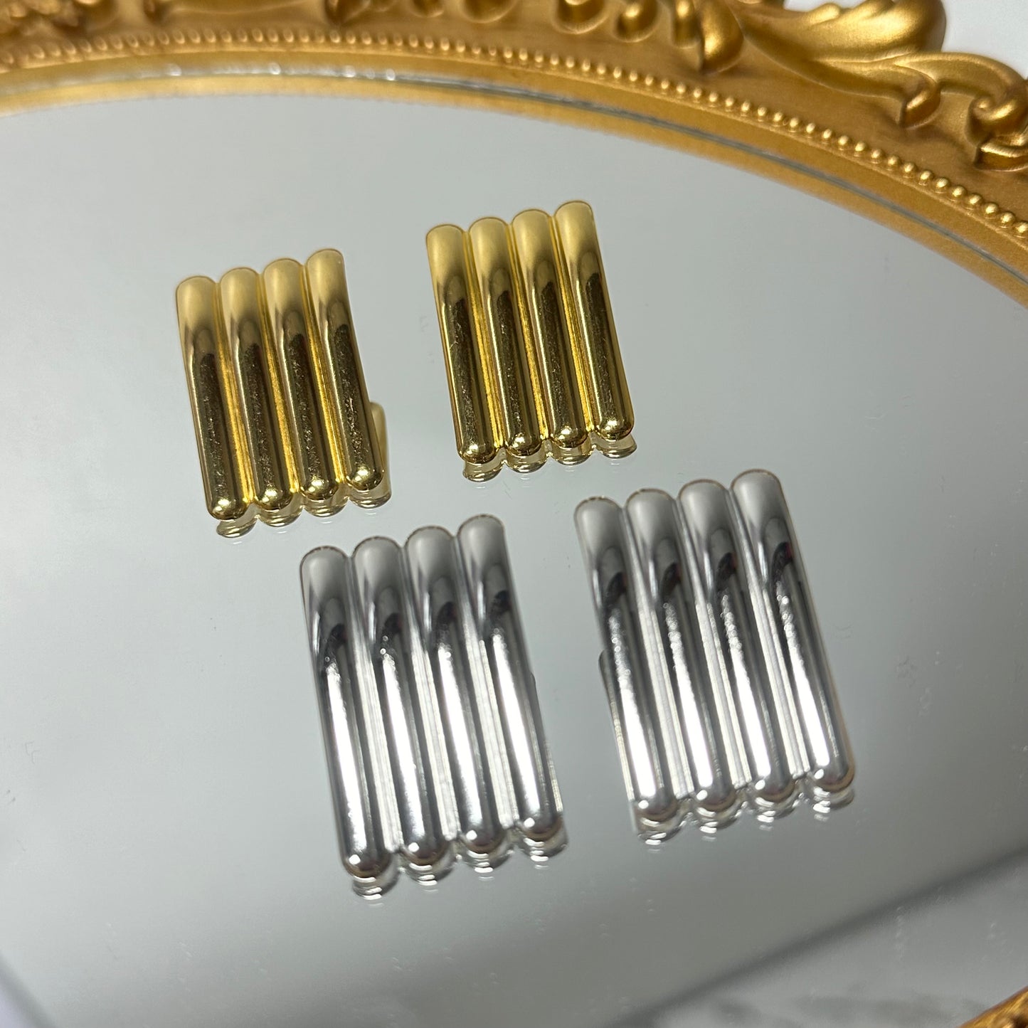 Line statement earrings