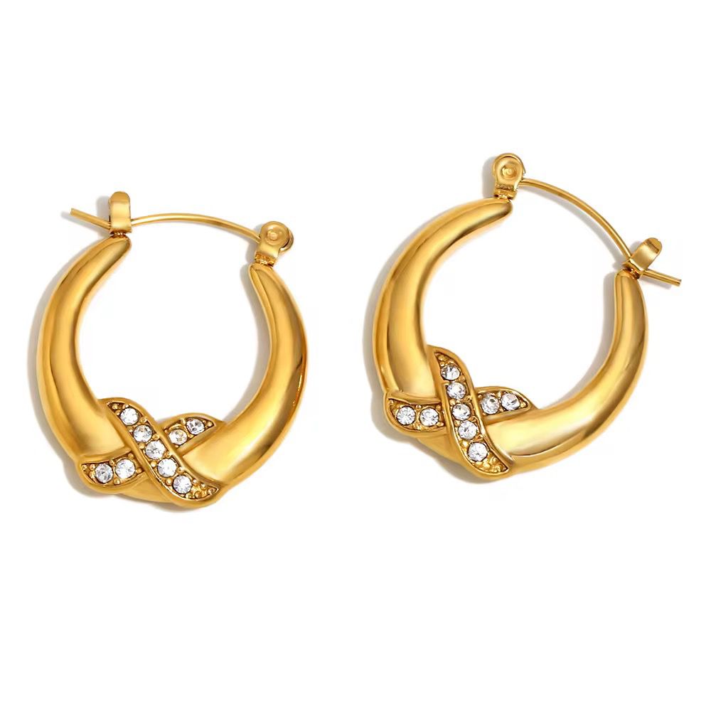 Infinity Sparkle Hoops