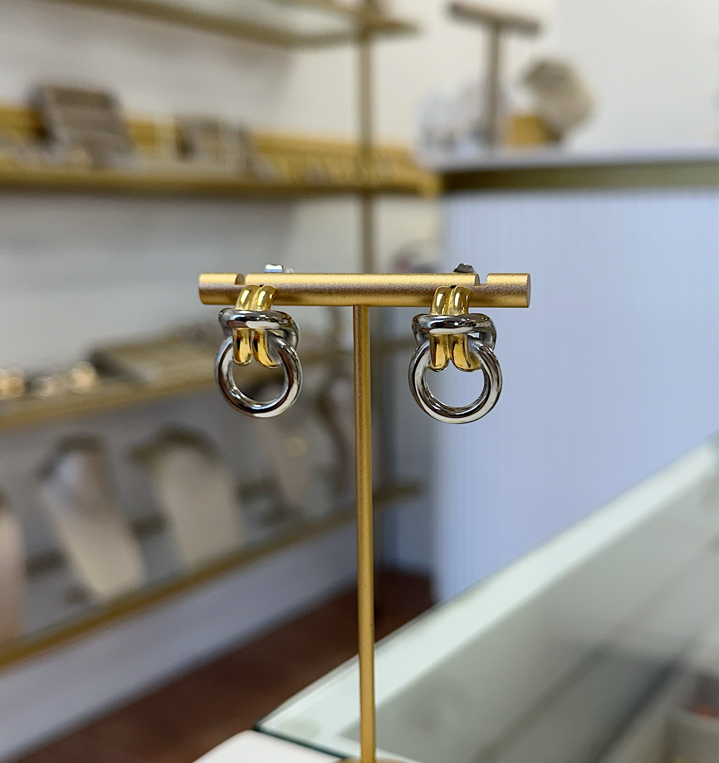 Sedona two tone earrings