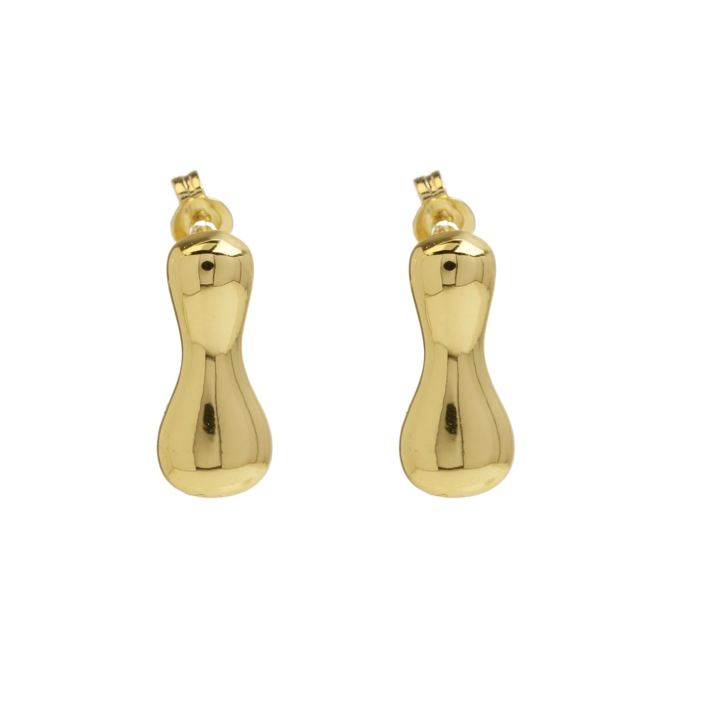 Groovy initial gold Earrings