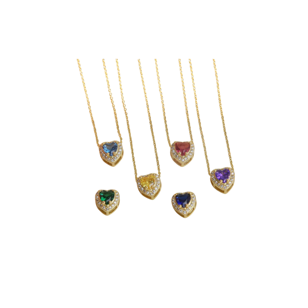 Gold Birthstone necklace