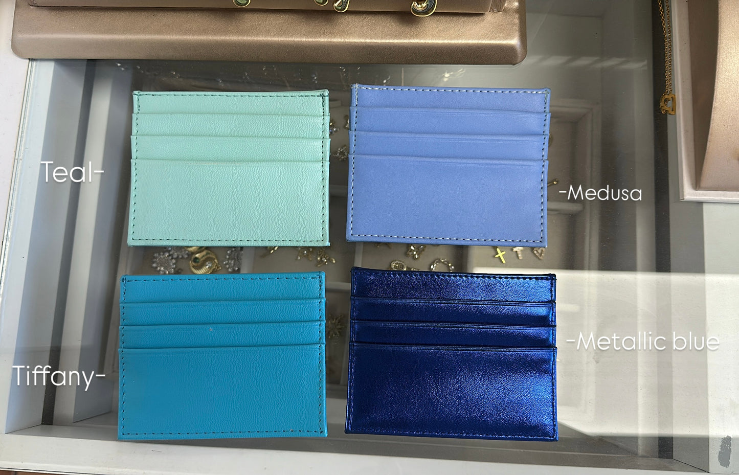Blue cardholders
