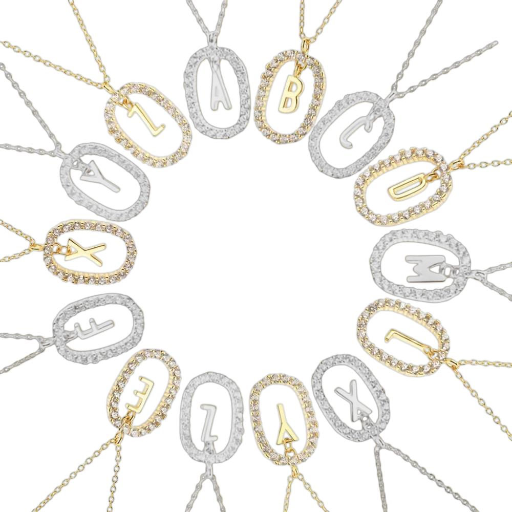 Sienna initial pendant necklace