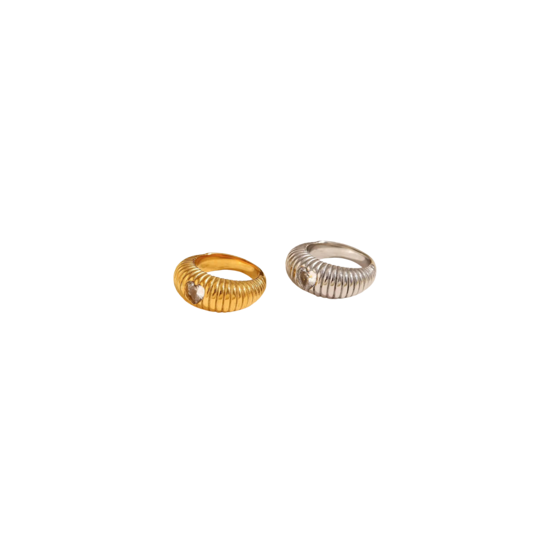 Heart of gold ring
