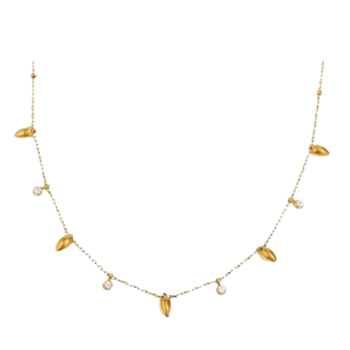 Gold dainty necklace